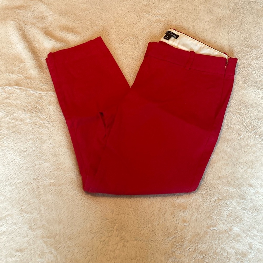 Jcrew Red cropped Pants